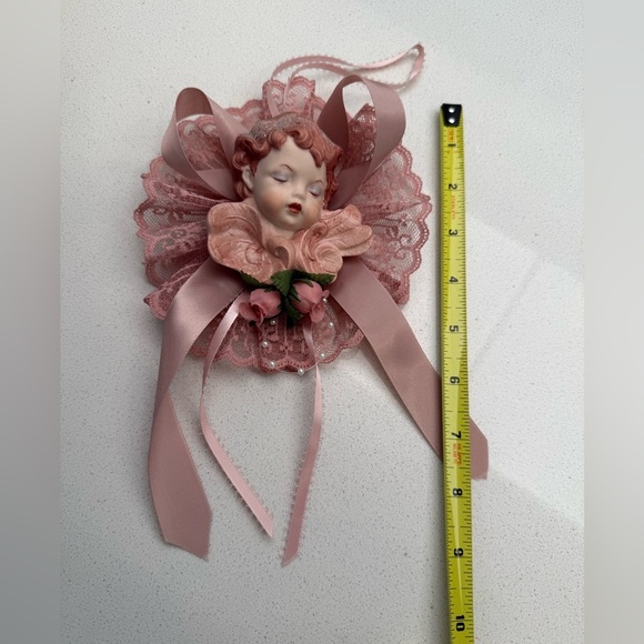 Vintage Victorian Inspired Sleeping Angel Cherub Wall Hanging Ornament - Picture 10 of 10